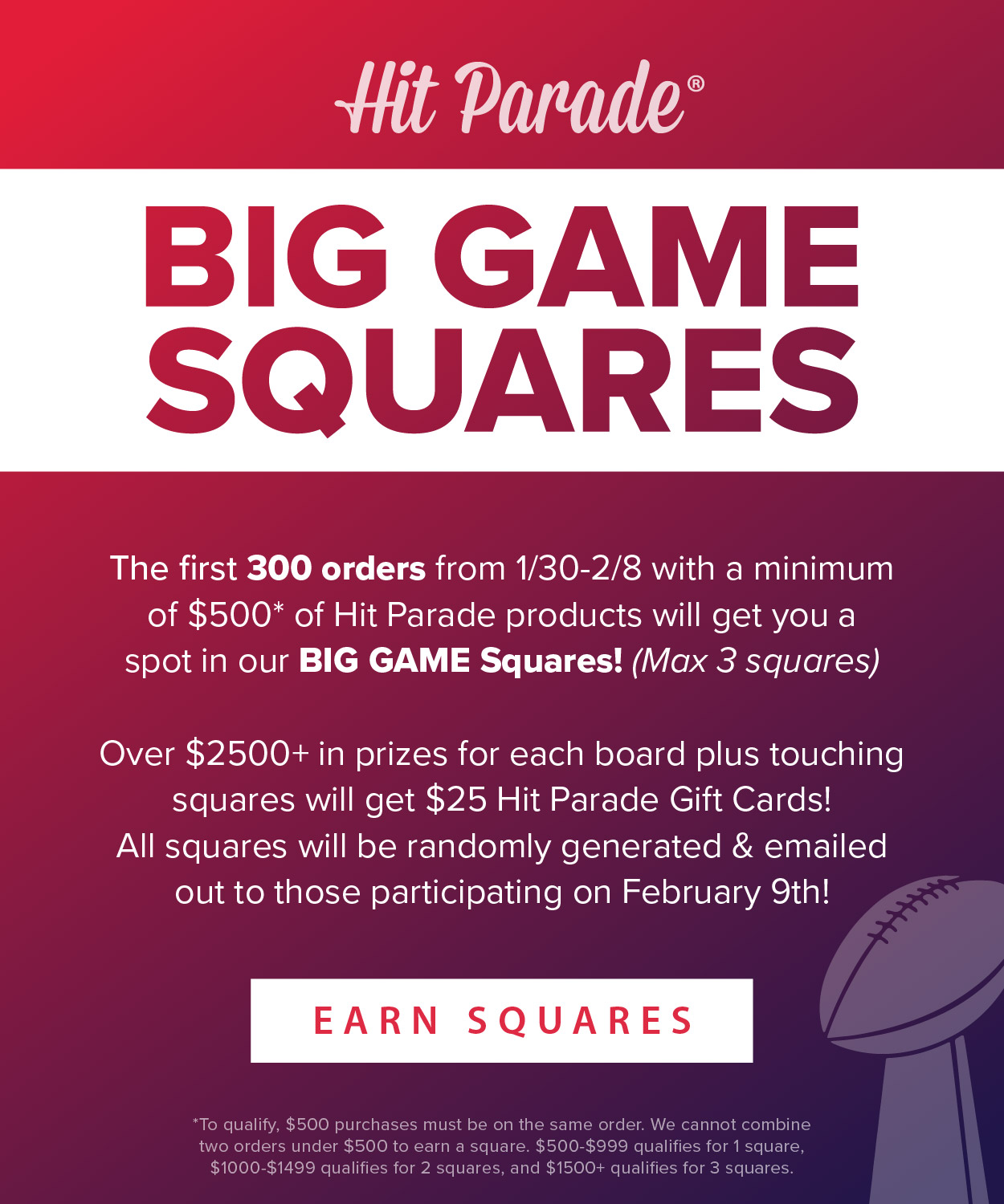Hit Parade BIG GAME Squares are BACK! - Dave & Adam's